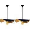 Lustres, suspensions et plafonniers Tosel Suspension chapeau de dame m&eacute;tal bleu et or Bleu Unique. . Maison & D&eacute;co > Lustres, suspensions et plafonniers.