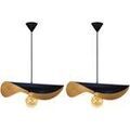 Luminaire sur Grenoble : Lustres, suspensions et plafonniers Tosel Suspension chapeau de dame m&eacute;tal bleu et or Bleu Unique. . Maison & D&eacute;co > Lustres, suspensions et plafonniers.