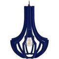Luminaire sur Grenoble : Lustres, suspensions et plafonniers Tosel Suspension bomb&eacute; bois bleu marine Bleu Unique. . Maison & D&eacute;co > Lustres, suspensions et plafonniers.