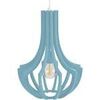 Lustres, suspensions et plafonniers Tosel Suspension bomb&eacute; bois bleu pastel Bleu Unique. . Maison & D&eacute;co > Lustres, suspensions et plafonniers.