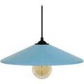 Lustres, suspensions et plafonniers Tosel Suspension conique m&eacute;tal bleu pastel Bleu Unique. . Maison & D&eacute;co > Lustres, suspensions et plafonniers.