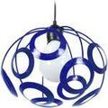 Lustres, suspensions et plafonniers Tosel Suspension globe m&eacute;tal blue cobalt Bleu Unique. . Maison & D&eacute;co > Lustres, suspensions et plafonniers. Grenoble