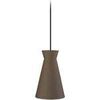 Lustres, suspensions et plafonniers Tosel Suspension conique tissu chocolat Marron Unique. . Maison & D&eacute;co > Lustres, suspensions et plafonniers.