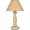 Lampes de bureau Tosel Lampe de chevet colonne bois cr&egrave;me Beige Unique. . Maison & D&eacute;co > Lampes de bureau.