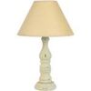 Lampes de bureau Tosel Lampe de chevet colonne bois cr&egrave;me Beige Unique. . Maison & D&eacute;co > Lampes de bureau.
