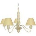 Lustres, suspensions et plafonniers Tosel Lustre multi bras bois cr&egrave;me cerrus&egrave; Beige Unique. . Maison & D&eacute;co > Lustres, suspensions et plafonniers. Grenoble