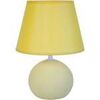 Lampes de bureau Tosel Lampe de chevet globe bois cr&egrave;me et jaune Beige Unique. . Maison & D&eacute;co > Lampes de bureau.