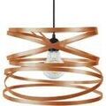 Lustres, suspensions et plafonniers Tosel Suspension g&eacute;om&eacute;trique m&eacute;tal cuivre Orange Unique. . Maison & D&eacute;co > Lustres, suspensions et plafonniers.