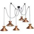 Luminaire sur Grenoble : Lustres, suspensions et plafonniers Tosel Lustre grappe m&eacute;tal cuivre Orange Unique. . Maison & D&eacute;co > Lustres, suspensions et plafonniers.