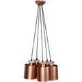 Luminaire sur Grenoble : Lustres, suspensions et plafonniers Tosel Lustre grappe m&eacute;tal cuivre Orange Unique. . Maison & D&eacute;co > Lustres, suspensions et plafonniers.