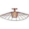Luminaire sur Grenoble : Lustres, suspensions et plafonniers Tosel Plafonnier g&eacute;om&eacute;trique m&eacute;tal cuivre Orange Unique. . Maison & D&eacute;co > Lustres, suspensions et plafonniers.