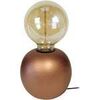 Lampes de bureau Tosel Lampe de chevet globe bois cuivre Orange Unique. . Maison & D&eacute;co > Lampes de bureau.