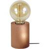 Lampes de bureau Tosel Lampe de chevet cylindrique bois cuivre Orange Unique. . Maison & D&eacute;co > Lampes de bureau.