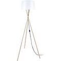 Luminaire sur Grenoble : Lampadaires Tosel Lampadaire tr&eacute;pied m&eacute;tal cuivre et blanc Orange Unique. . Maison & D&eacute;co > Lampadaires.