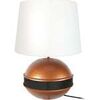 Lampes de bureau Tosel Lampe de salon globe m&eacute;tal cuivre,noir et blanc Orange Unique. . Maison & D&eacute;co > Lampes de bureau.