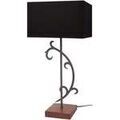 Lampes de bureau Tosel Lampe a poser carr&eacute; m&eacute;tal fonc&eacute; Marron Unique. . Maison & D&eacute;co > Lampes de bureau.