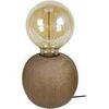Lampes de bureau Tosel Lampe de chevet globe bois fonc&eacute; Marron Unique. . Maison & D&eacute;co > Lampes de bureau.