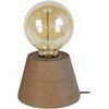 Lampes de bureau Tosel Lampe de chevet conique bois fonc&eacute; Marron Unique. . Maison & D&eacute;co > Lampes de bureau.