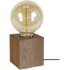 Lampes de bureau Tosel Lampe de chevet carr&eacute; bois fonc&eacute; Marron Unique. . Maison & D&eacute;co > Lampes de bureau.