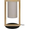 Lampes de bureau Tosel Lampe de chevet colonne bois fonc&eacute; Marron Unique. . Maison & D&eacute;co > Lampes de bureau.