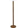 Lampadaires Tosel Lampadaire droit bois fonc&eacute; et blanc Marron Unique. . Maison & D&eacute;co > Lampadaires.
