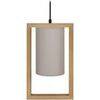 Lustres, suspensions et plafonniers Tosel Suspension carr&eacute; bois fonc&eacute; et taupe Marron Unique. . Maison & D&eacute;co > Lustres, suspensions et plafonniers.