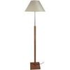 Lampadaires Tosel Lampadaire droit bois fonc&eacute; et cr&eacute;me Marron Unique. . Maison & D&eacute;co > Lampadaires.
