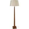 Lampadaires Tosel Lampadaire droit bois fonc&eacute; et cr&eacute;me Marron Unique. . Maison & D&eacute;co > Lampadaires.