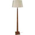 Lampadaires Tosel Lampadaire droit bois fonc&eacute; et cr&eacute;me Marron Unique. . Maison & D&eacute;co > Lampadaires.