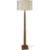 Lampadaires Tosel Lampadaire droit bois fonc&eacute; et cr&eacute;me Marron Unique. . Maison & D&eacute;co > Lampadaires.