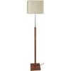 Lampadaires Tosel Lampadaire droit bois fonc&eacute; et cr&eacute;me Marron Unique. . Maison & D&eacute;co > Lampadaires.