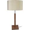 Lampes de bureau Tosel Lampe a poser droit bois fonc&eacute; et cr&eacute;me Marron Unique. . Maison & D&eacute;co > Lampes de bureau.