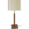Lampes de bureau Tosel Lampe de chevet droit bois fonc&eacute; et cr&eacute;me Marron Unique. . Maison & D&eacute;co > Lampes de bureau.