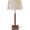 Lampes de bureau Tosel Lampe a poser droit bois fonc&eacute; et cr&eacute;me Marron Unique. . Maison & D&eacute;co > Lampes de bureau.