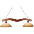 Lustres, suspensions et plafonniers Tosel Lustre poutre bois fonc&eacute; et cr&egrave;me Marron Unique. . Maison & D&eacute;co > Lustres, suspensions et plafonniers.