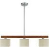 Lustres, suspensions et plafonniers Tosel Lustre poutre bois fonc&eacute; et cr&egrave;me Marron Unique. . Maison & D&eacute;co > Lustres, suspensions et plafonniers.