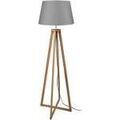 Lampadaires Tosel Lampadaire colonne bois fonc&eacute; et gris Marron Unique. . Maison & D&eacute;co > Lampadaires. Grenoble