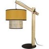 Lampes de bureau Tosel Lampe a poser articul&eacute; bois fonc&eacute; et jaune Marron Unique. . Maison & D&eacute;co > Lampes de bureau.