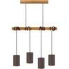 Lustres, suspensions et plafonniers Tosel Lustre bar bois fonc&eacute; et marron Marron Unique. . Maison & D&eacute;co > Lustres, suspensions et plafonniers.