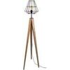 Lampadaires Tosel Lampadaire tr&eacute;pied bois fonc&eacute; et marron Marron Unique. . Maison & D&eacute;co > Lampadaires.