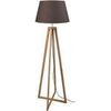 Lampadaires Tosel Lampadaire colonne bois fonc&eacute; et marron Marron Unique. . Maison & D&eacute;co > Lampadaires.