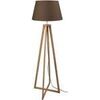 Lampadaires Tosel Lampadaire colonne bois fonc&eacute; et marron Marron Unique. . Maison & D&eacute;co > Lampadaires.