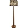 Lampadaires Tosel Lampadaire droit bois fonc&eacute; et marron Marron Unique. . Maison & D&eacute;co > Lampadaires.