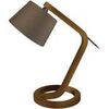 Lampes de bureau Tosel Lampe de chevet arqu&eacute; bois fonc&eacute; et marron Marron Unique. . Maison & D&eacute;co > Lampes de bureau.