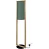Lampadaires Tosel Lampadaire colonne bois fonc&eacute; et vert Marron Unique. . Maison & D&eacute;co > Lampadaires.