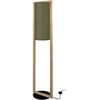 Lampadaires Tosel Lampadaire colonne bois fonc&eacute; et vert Marron Unique. . Maison & D&eacute;co > Lampadaires.