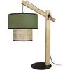 Lampes de bureau Tosel Lampe a poser articul&eacute; bois fonc&eacute; et vert Marron Unique. . Maison & D&eacute;co > Lampes de bureau.
