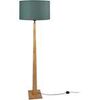 Lampadaires Tosel Lampadaire droit bois fonc&eacute; et vert Marron Unique. . Maison & D&eacute;co > Lampadaires.