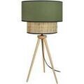 Lampes de bureau Tosel Lampe a poser tr&eacute;pied bois fonc&eacute; et vert kaki Marron Unique. . Maison & D&eacute;co > Lampes de bureau. Grenoble