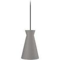 Lustres, suspensions et plafonniers Tosel Suspension conique tissu gris Gris Unique. . Maison & D&eacute;co > Lustres, suspensions et plafonniers. Grenoble